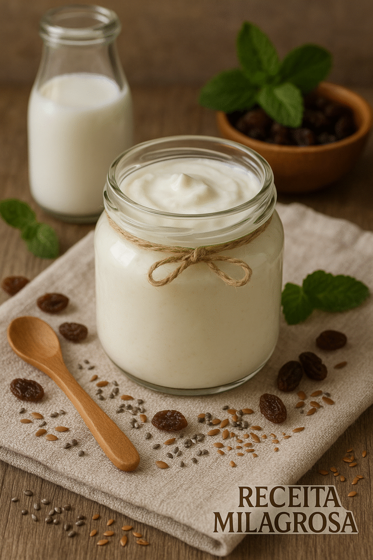 🥣 Como Fazer Iogurte Natural Caseiro Durinho e Saudável